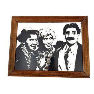 The Marx Brothers Mirror Graphic Art Wooden Frame